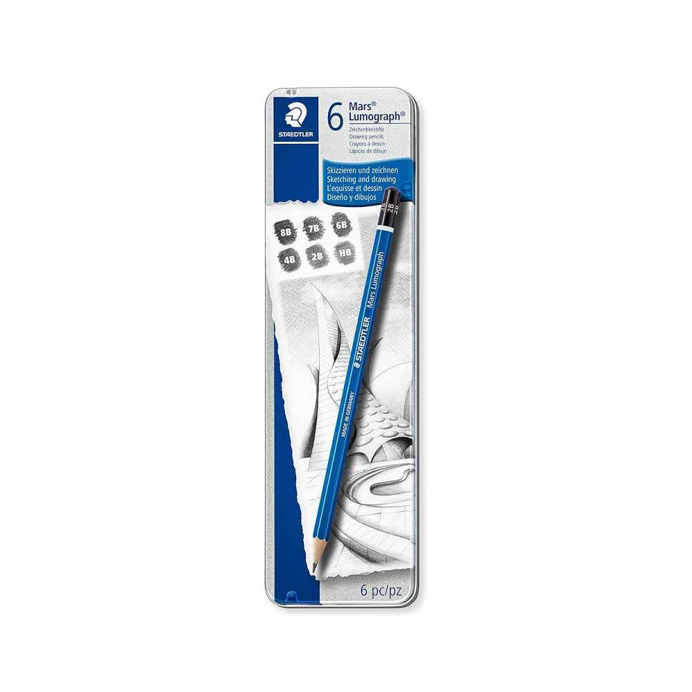 Staedtler Mars Lumograph Kurşun Kalem Seti 6'lı