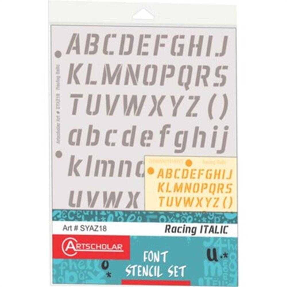 Stencil Akrilik Yazı Şablonu 15,4 x 28,2 cm