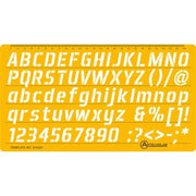 Stencil Italic Text Template