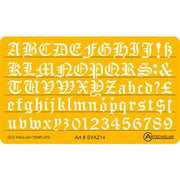 Stencil Calligraphy Writing Template