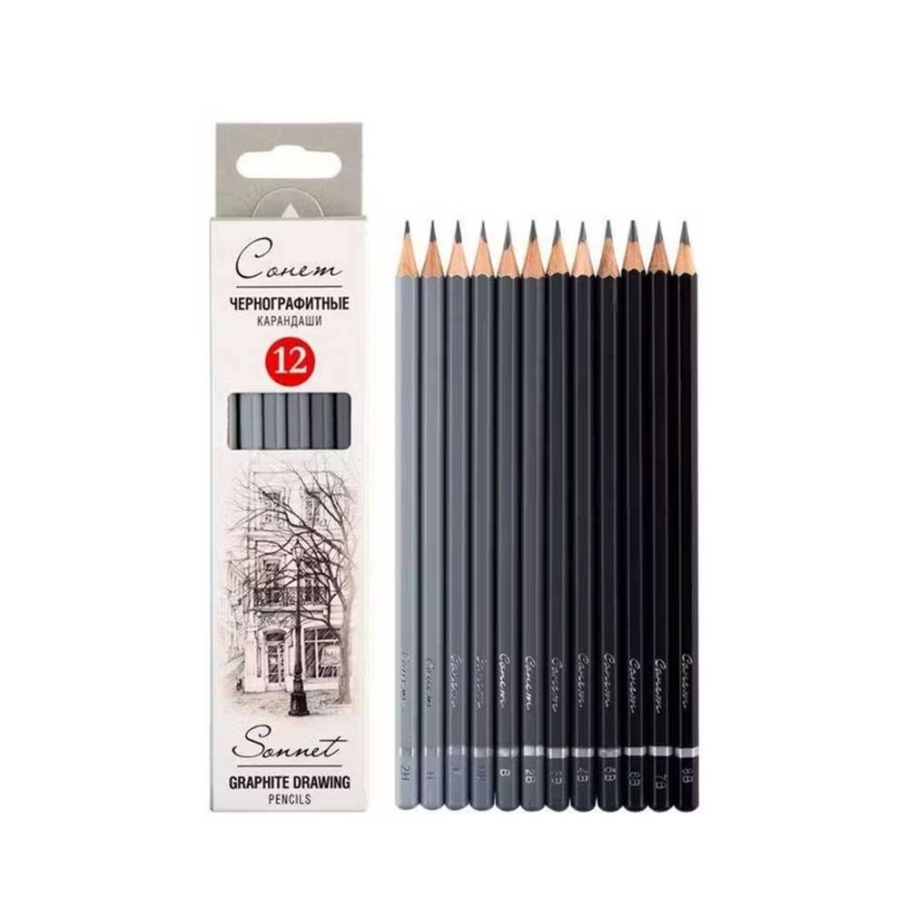 St.Petersburg Sonnet Graduated Pen Set of 12 2H-8B N:12941432