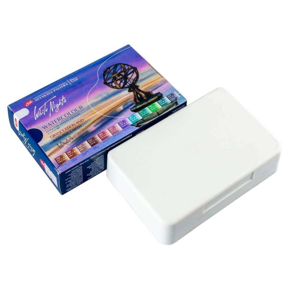 St.Petersburg White Night Extra-Fine Artists Watercolor Set 12 Colors 194222