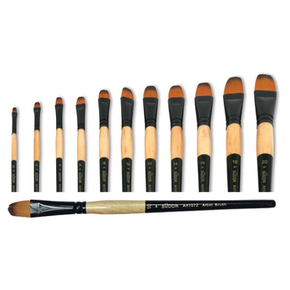 Südor 1072 Series Synthetic Filbert-Shape Brush No: 10