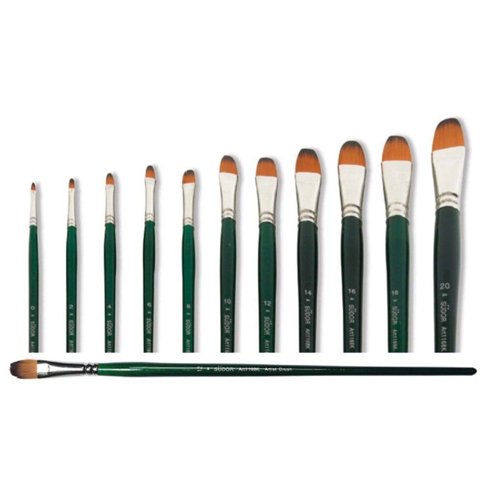 Südor 1168K Series Filbert-Shape Synthetic Brush No: 12