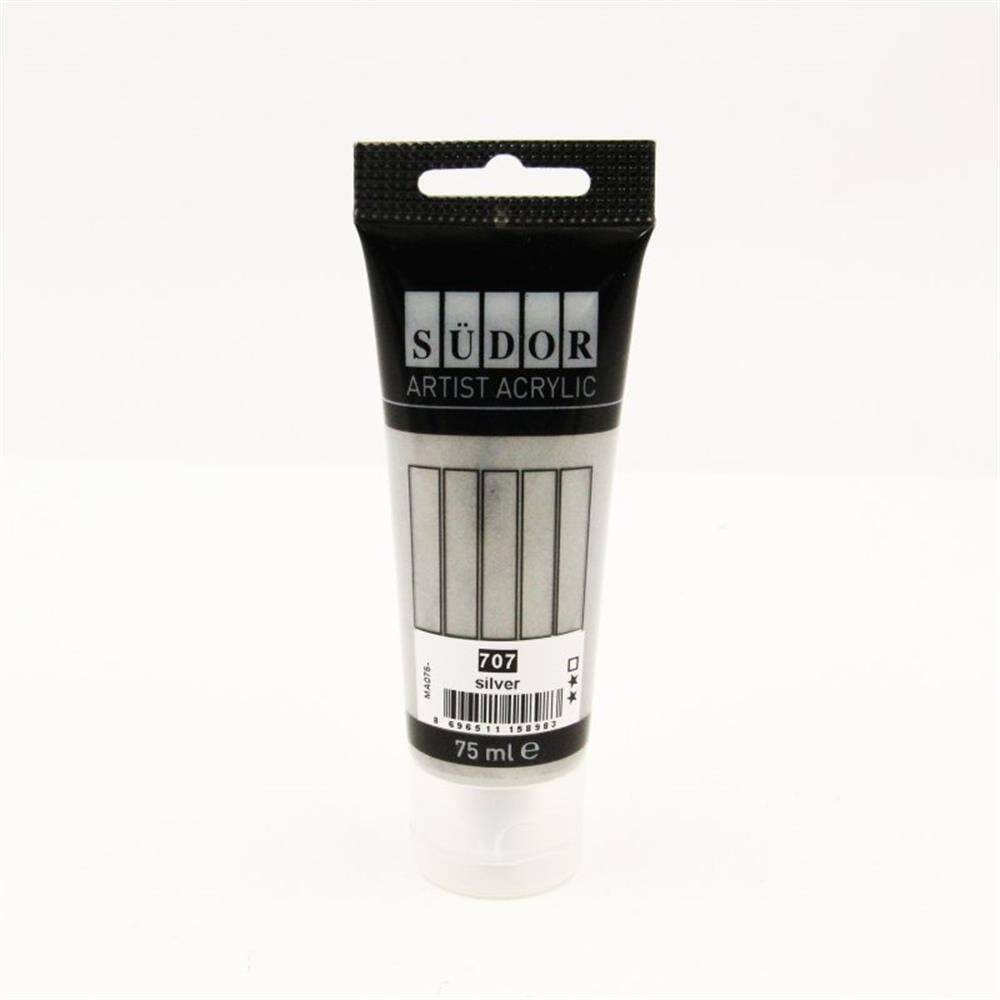 Südor Akrilik Tüp 75 ml Gümüş 707
