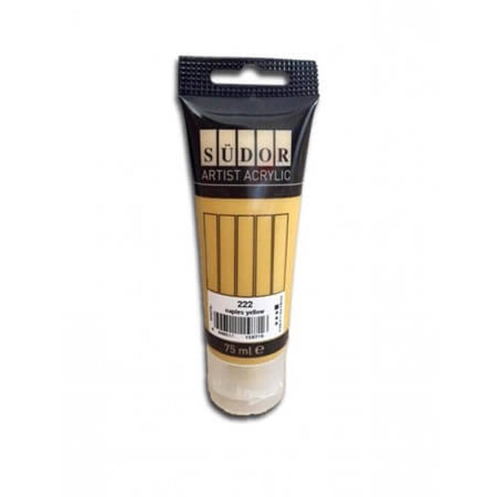 Südor Akrilik Tüp 75 ml Napoli Sarısı 222