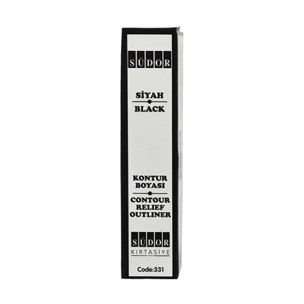 Südor Cam Kontur Boyası 25 ml Siyah