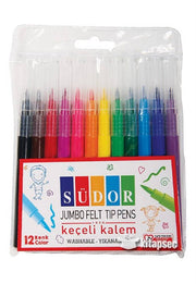 Südor Jumbo Felt Tip Pens 12-Pack