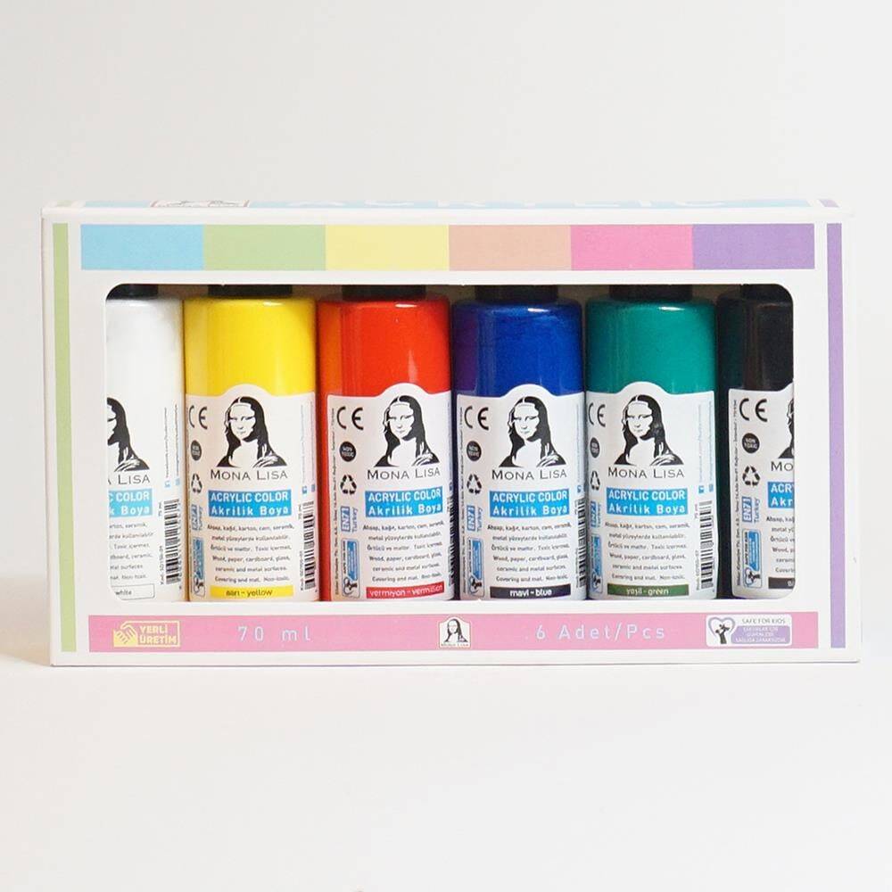 Südor Monalisa Akrilik Boya 6X70ml Şişe Set