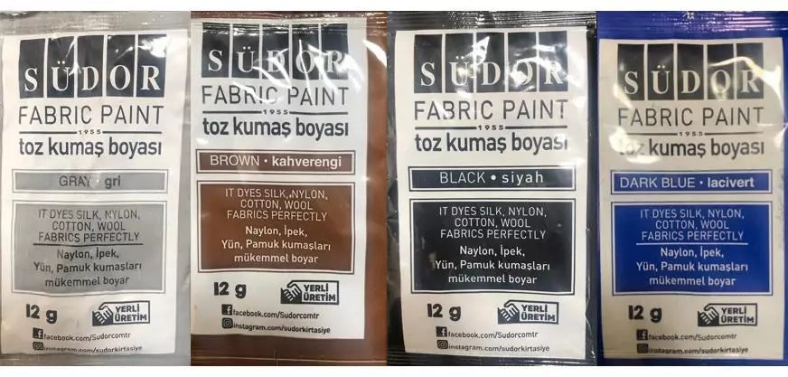 Südor Toz Kumaş Boyası Siyah