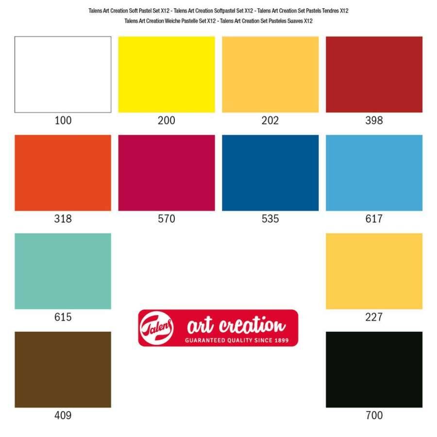 Talens Art Creation Soft Pastel Set 12 Renk