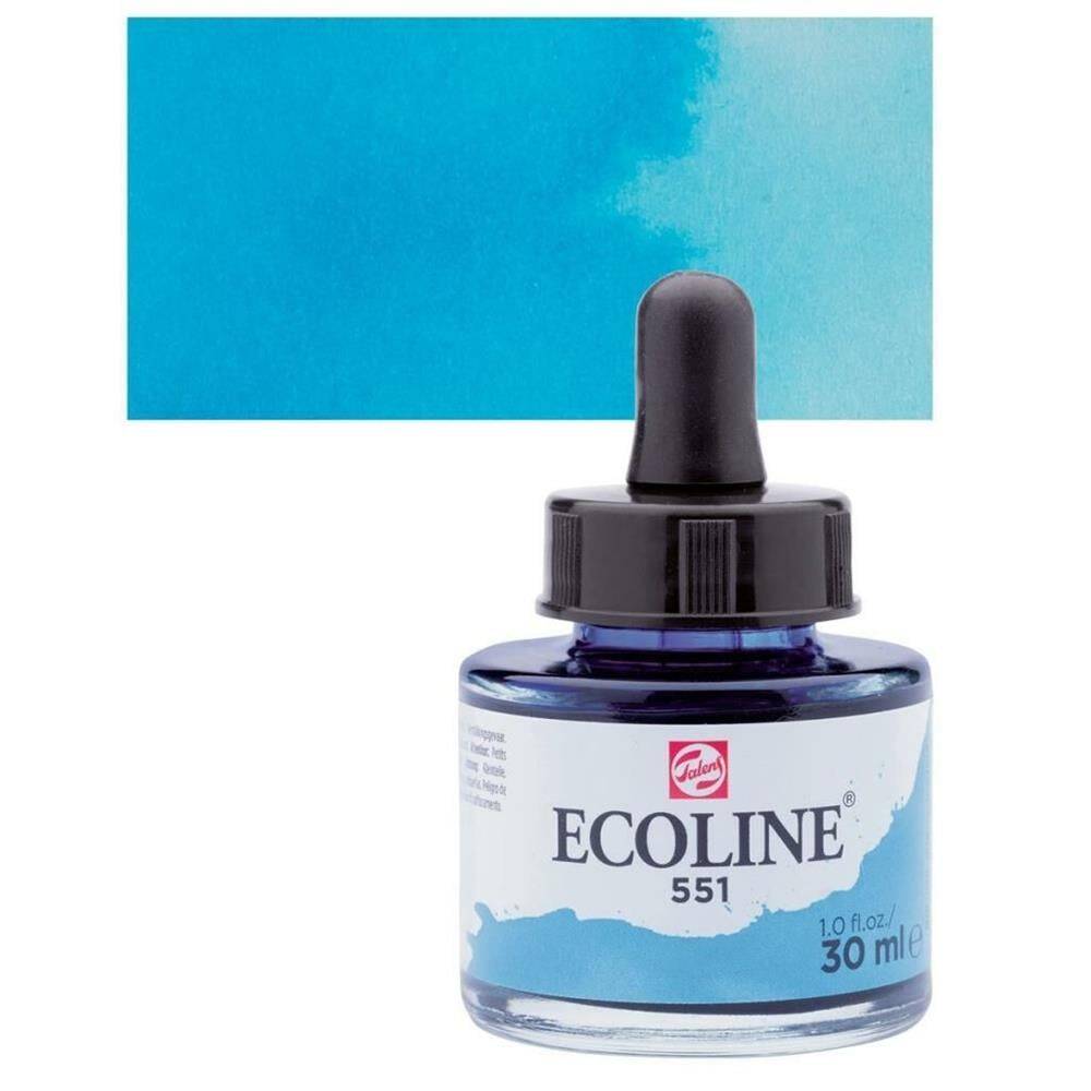 Talens Ecoline Liquid Watercolour 30 ml 551 Sky Blue Light