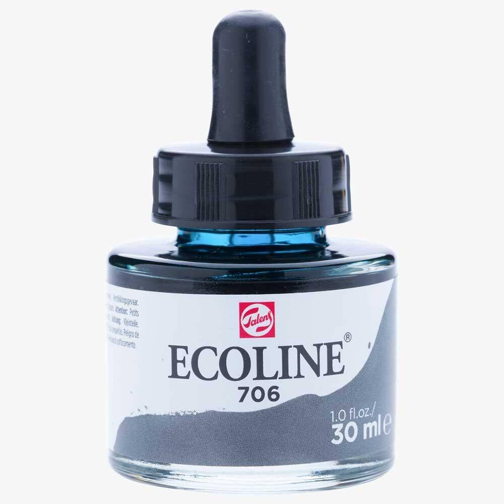 Talens Ecoline Liquid Watercolour 30 ml 706 Deep Grey
