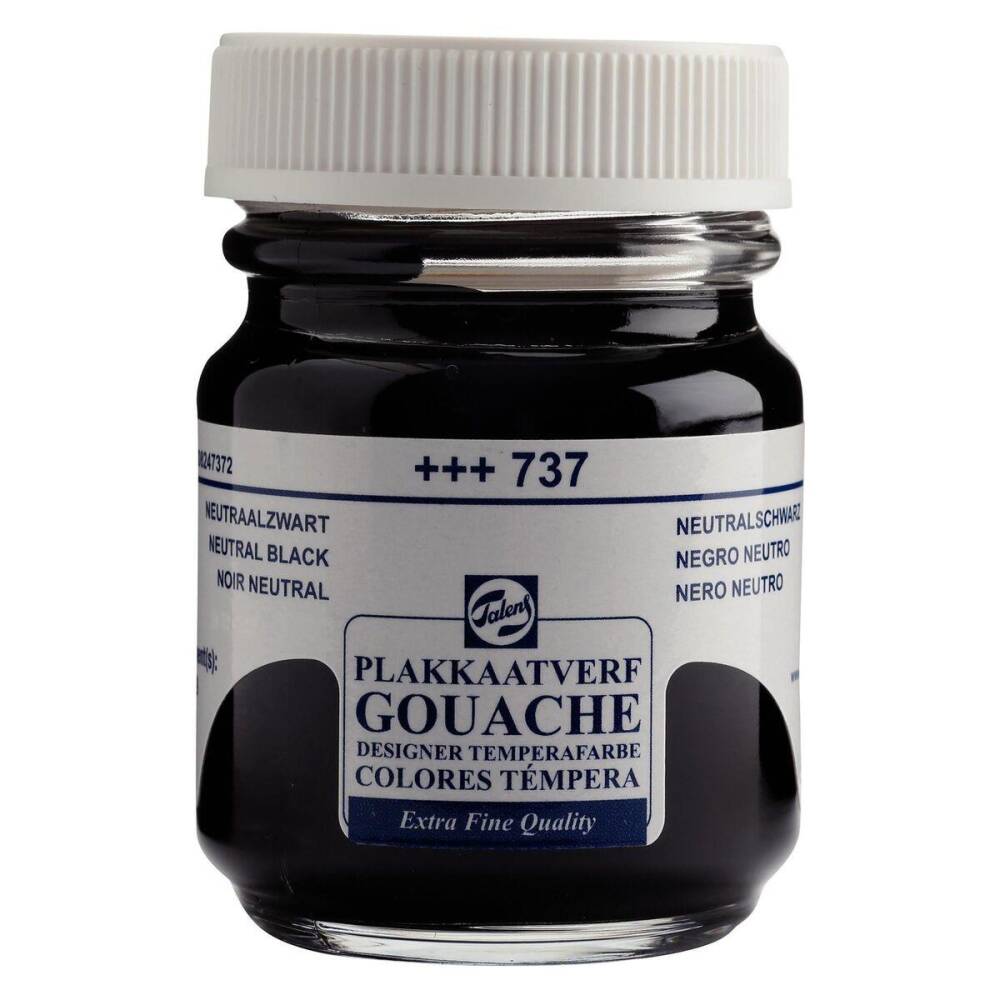 talens-guaj-boya-50-ml-737-neutral-black - urun fotografi