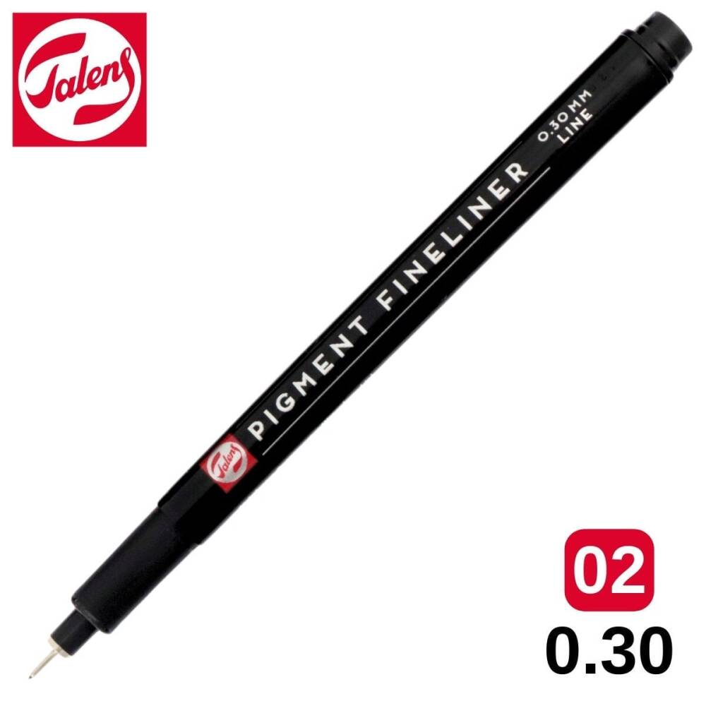 Talens Pigment Fineliner Teknik Çizim Kalemi 0.30 mm Siyah