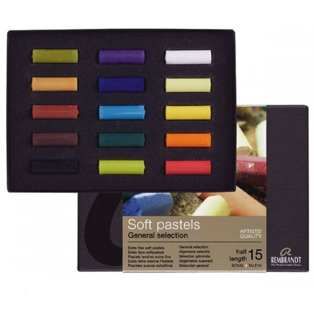 Talens Rembrandt Yarım Soft Pastel Seti 15Li