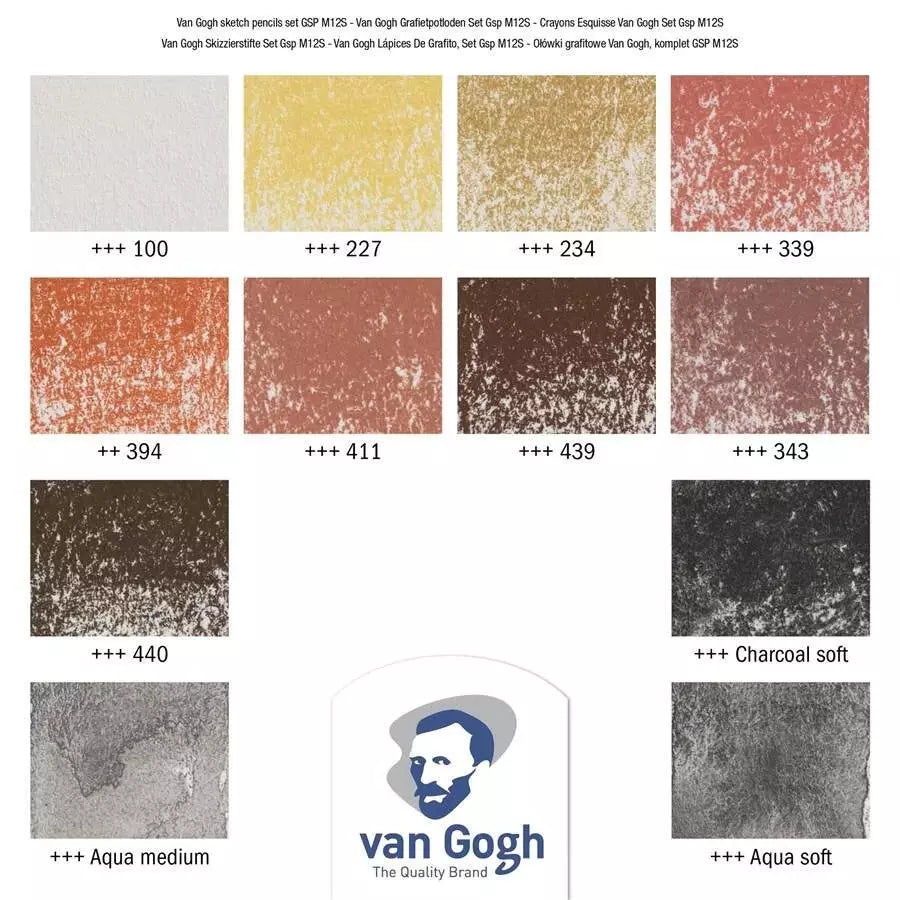 Talens Van Gogh Sketch Set Special Sanguine Kalemi Metal