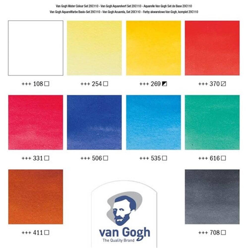 Talens Van Gogh Suluboya 10'Lu Set Tüp 10 ml