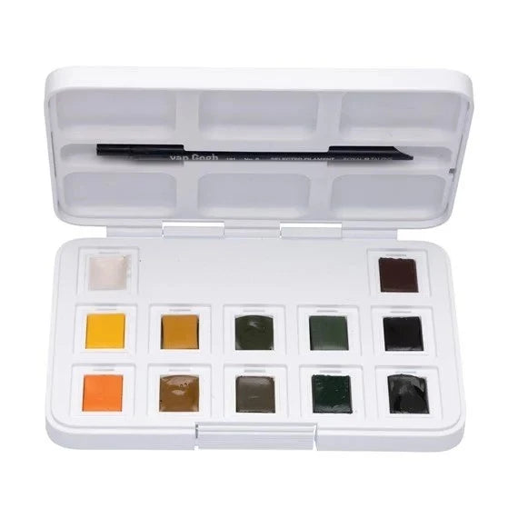 Talens Van Gogh Watercolor Shades of Nature 12 Color Set