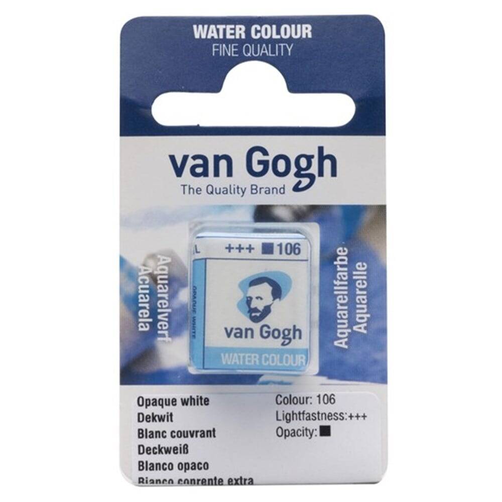 Talens Van Gogh Watercolor Tablet 106 White Extra Opaq