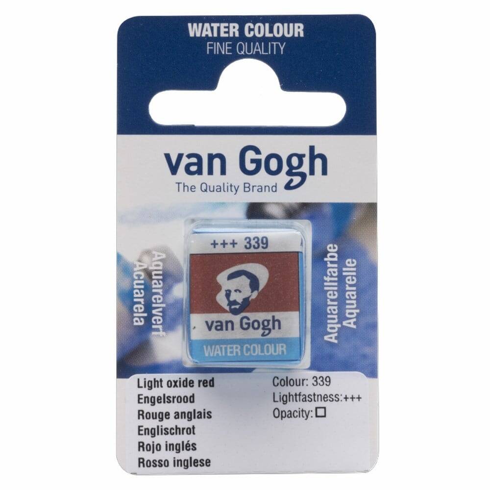 Talens Van Gogh Watercolor Tablet 339 Light Oxide Red