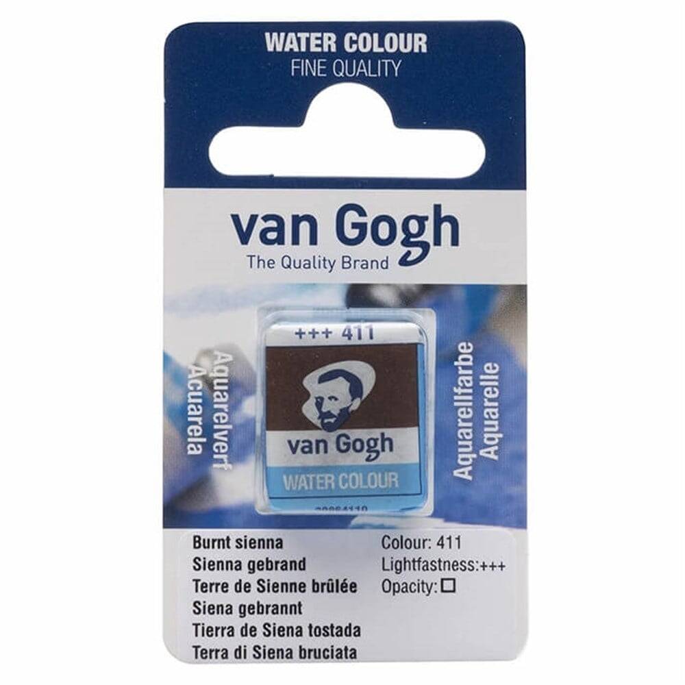 Talens Van Gogh Watercolor Tablet 411 Burnt Sienna