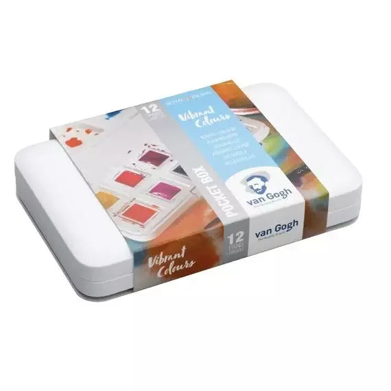 Talens Van Gogh Watercolor Vibrant Colors 12 Color Set