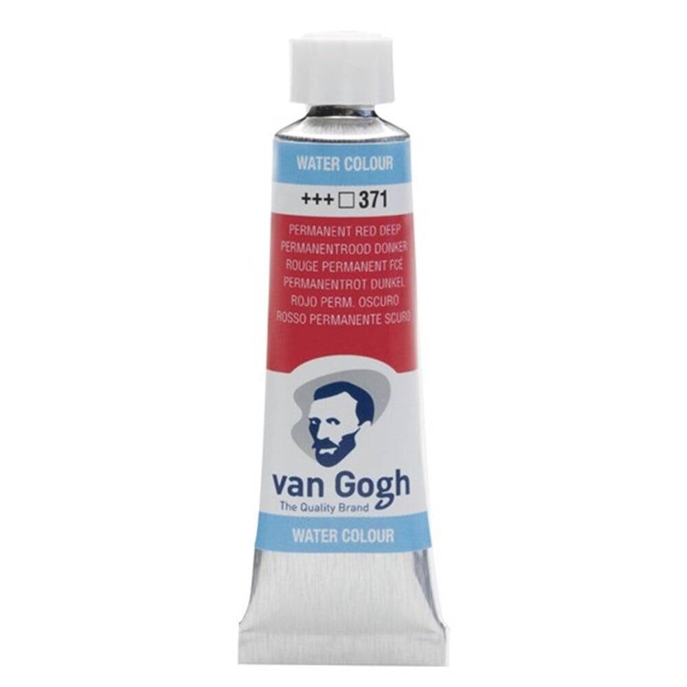 Talens Van Gogh Watercolor Tube 10ml - 371 Perm. Red Deep