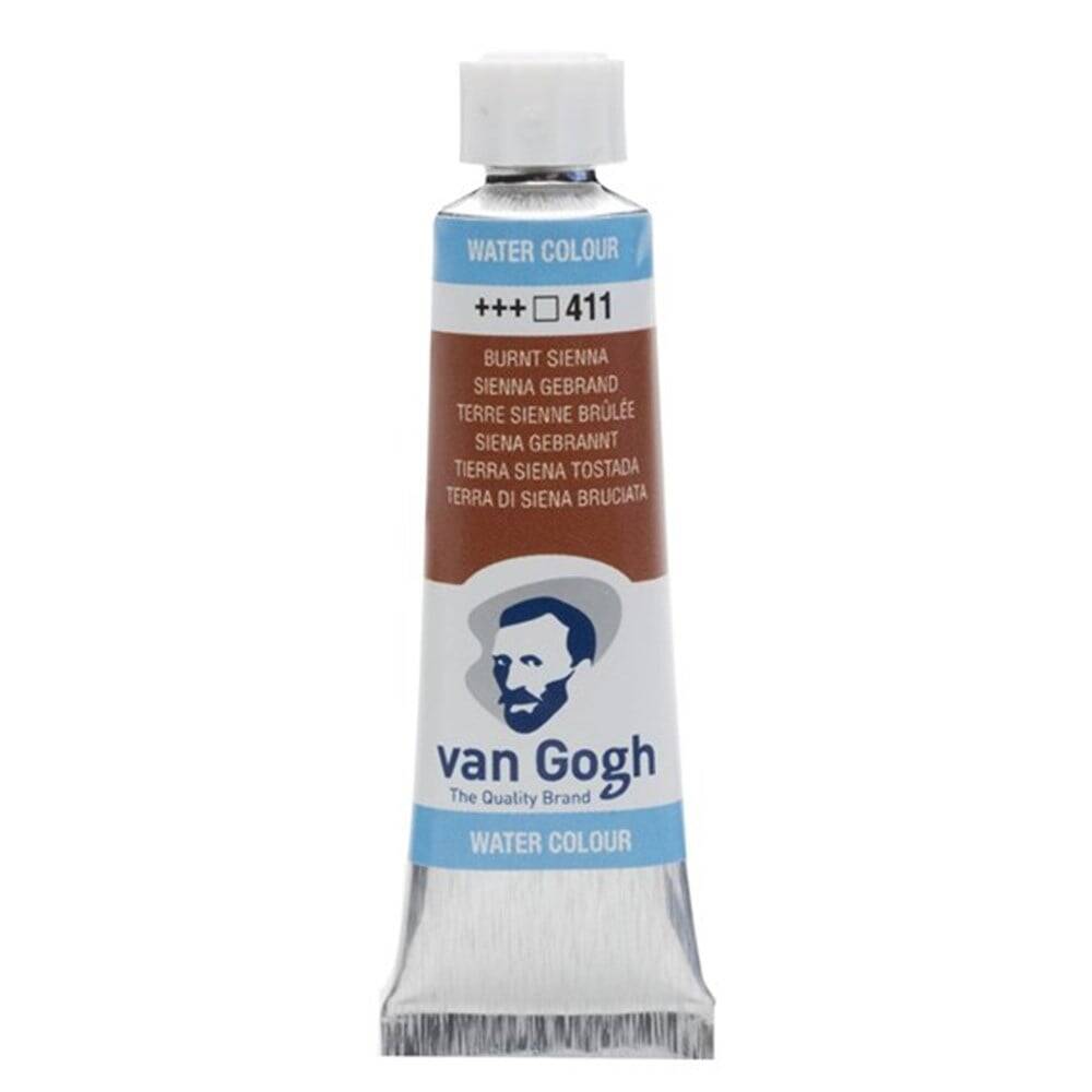 Talens Van Gogh Watercolour Tube 10ml - 411 Burnt Sienna