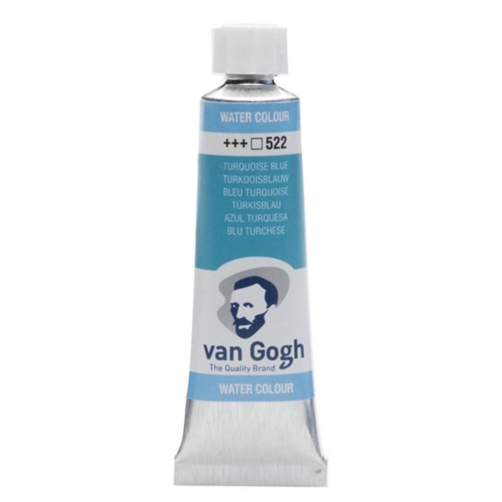 Talens Van Gogh Watercolour Tube 10ml - 522 Turquoise Blue