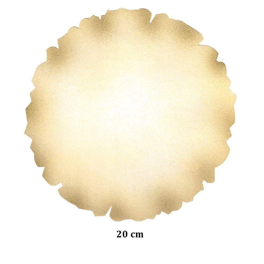 Tezhip ve Minyatür Kağıdı Açık Krem Muhallebi (Nişasta) Aharlı Yuvarlak 20 cm