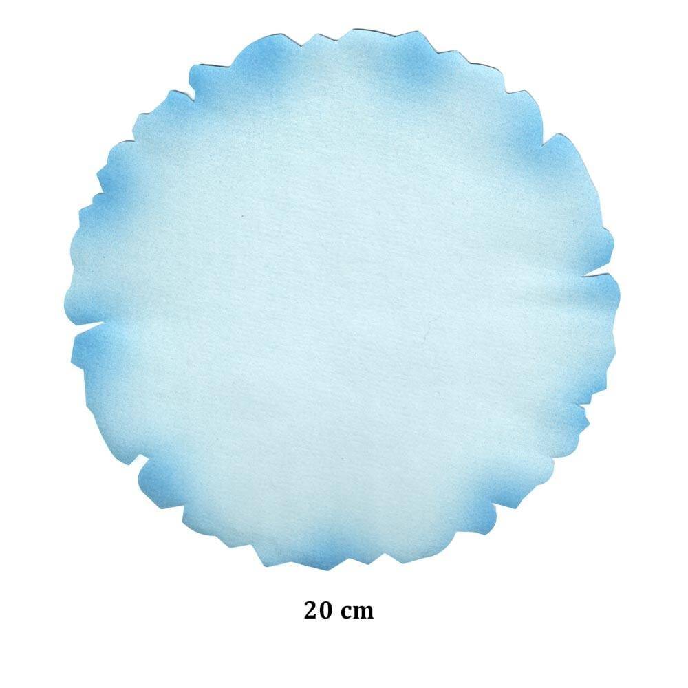 Tezhip ve Minyatür Kağıdı Açık Mavi Muhallebi (Nişasta) Aharlı Yuvarlak 20 cm