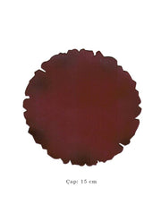 Illumination and Miniature Paper Claret Red, Ahar-Sized Round 15 cm
