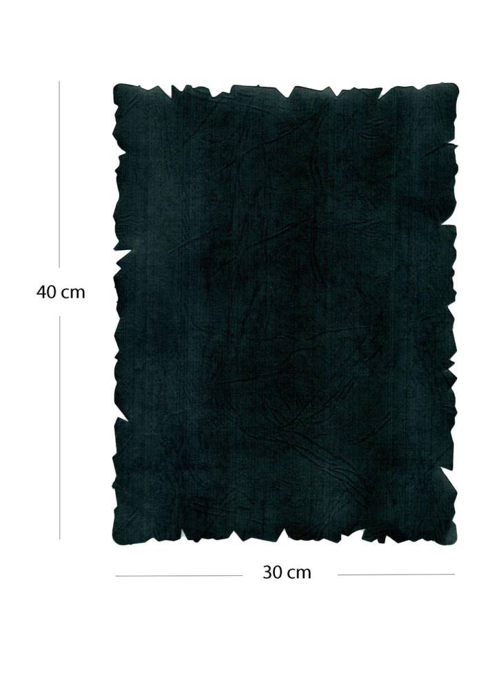 Tezhip ve Minyatür Kağıdı Koyu Yeşil, Muhallebi (Nişasta) Aharlı Dikdörtgen 40-30 cm