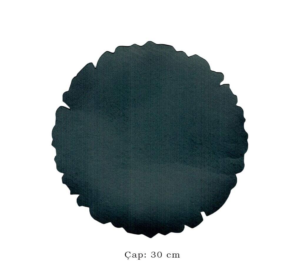 Illumination and Miniature Paper Dark Green, Starch Pudding Round 30 cm