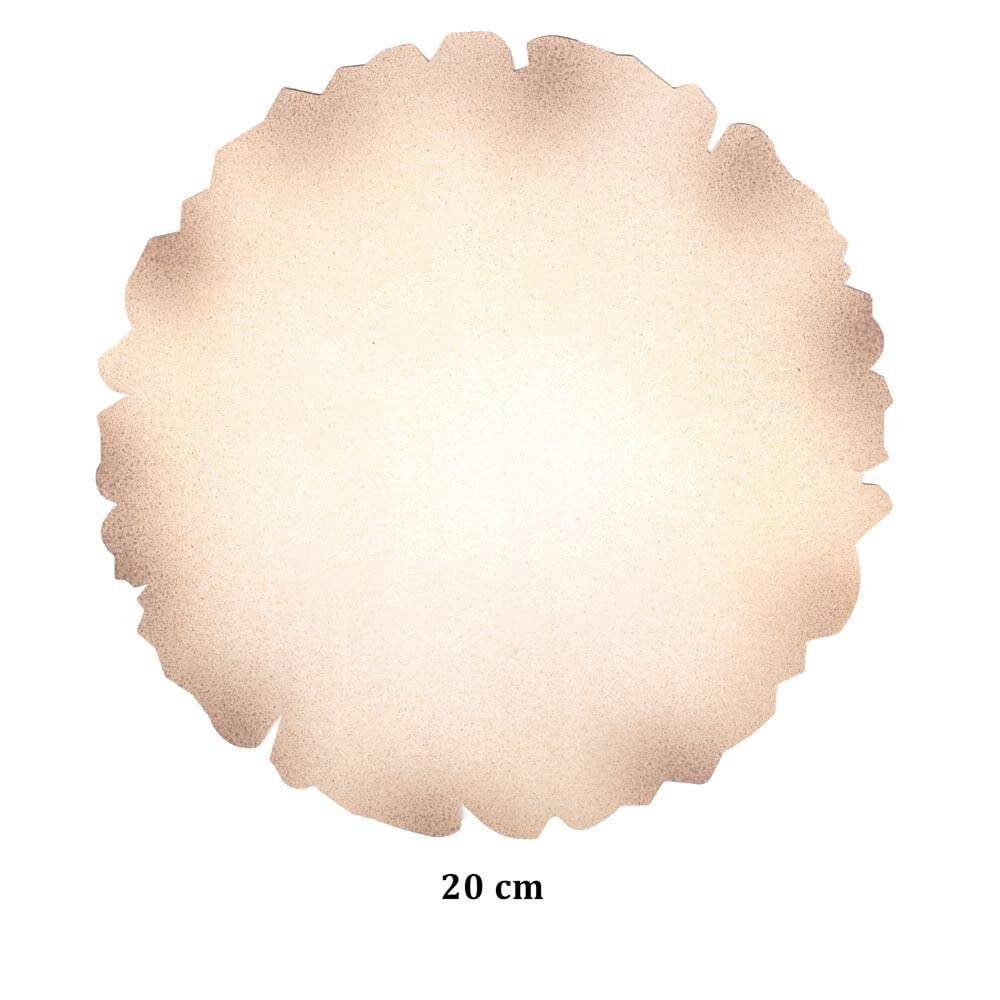 Tezhip ve Minyatür Kağıdı Krem Muhallebi (Nişasta) Aharlı Yuvarlak 20 cm