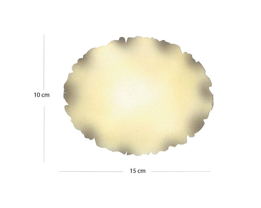 Tezhip ve Minyatür Kağıdı Krem Rengi, Muhallebi (Nişasta) Aharlı Oval 10-15 cm