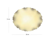 Illumination and Miniature Paper Cream, Ahar-Sized Oval 15-20 cm