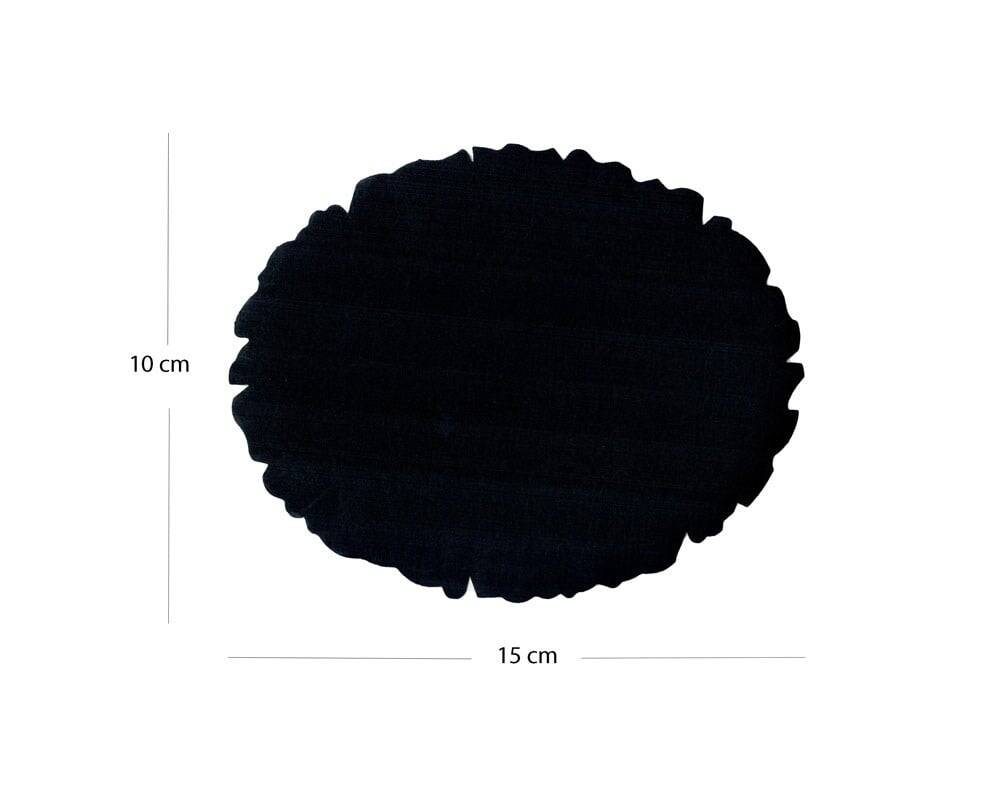 Illumination and Miniature Paper Black, Starch, Oval 10-15 cm