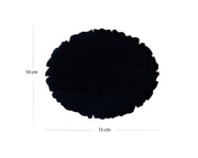 Illumination and Miniature Paper Black, Starch, Oval 10-15 cm
