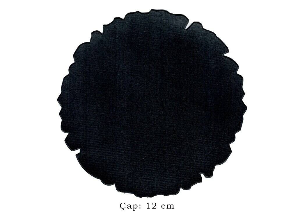 Illumination and Miniature Paper Black, Starch, Round 12 cm