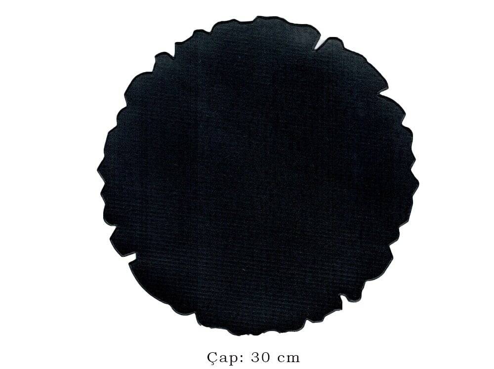 Tezhip ve Minyatür Kağıdı Siyah, Muhallebi (Nişasta) Aharlı Yuvarlak 30 cm