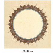 Illuminated Facsimile Paper Round 22X22 cm No: 88
