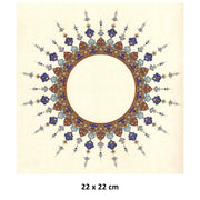 Illuminated Facsimile Paper Round 22X22 cm No:03