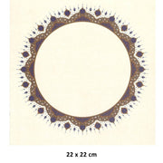 Illuminated Facsimile Paper Round 22X22 cm No:04