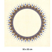 Illuminated Facsimile Paper Round 32x32 cm No:01