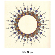 Tezhipli Tıpkıbasım Meşk Kağıdı Yuvarlak 32x32 cm No:04