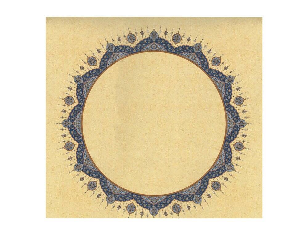 Illuminated Facsimile Paper Round 32x32 cm No: 25