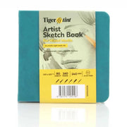Tigertint Sketchbook Hard Cover 140gr. 12x12cm 80p. Turquoise