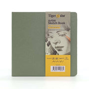 Tigertint Hard Cover Sketchbook 140 g 20x20 cm 80 Sheets Mint Green